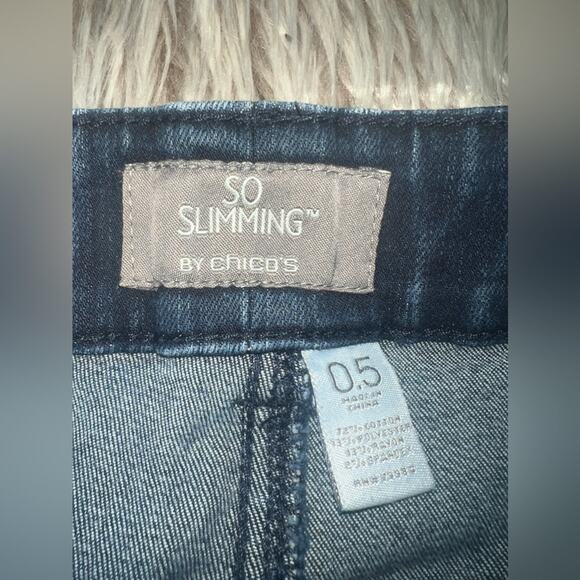 Chico’s so slimming women’s cropped blue jeans - Picture 6 of 8